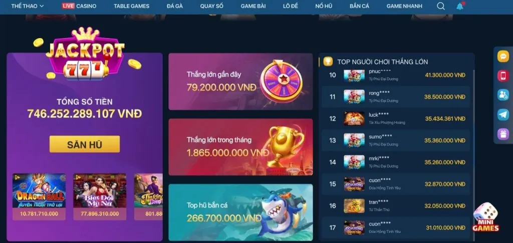 Hoàn trả không giới hạn cho người chơi bắn cá